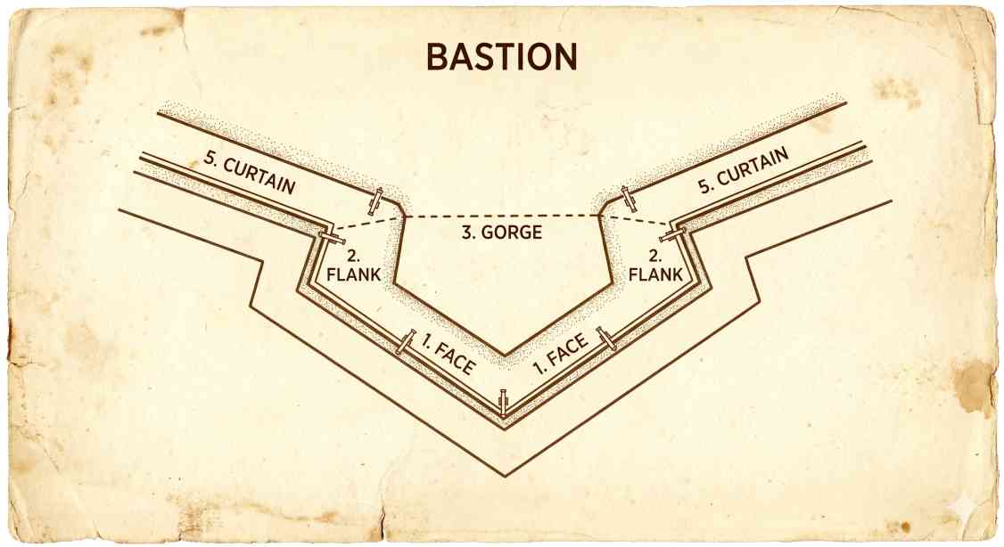 Top-down diagram of Bastion