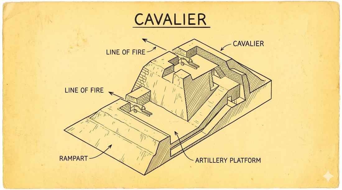Top-down diagram of Cavalier