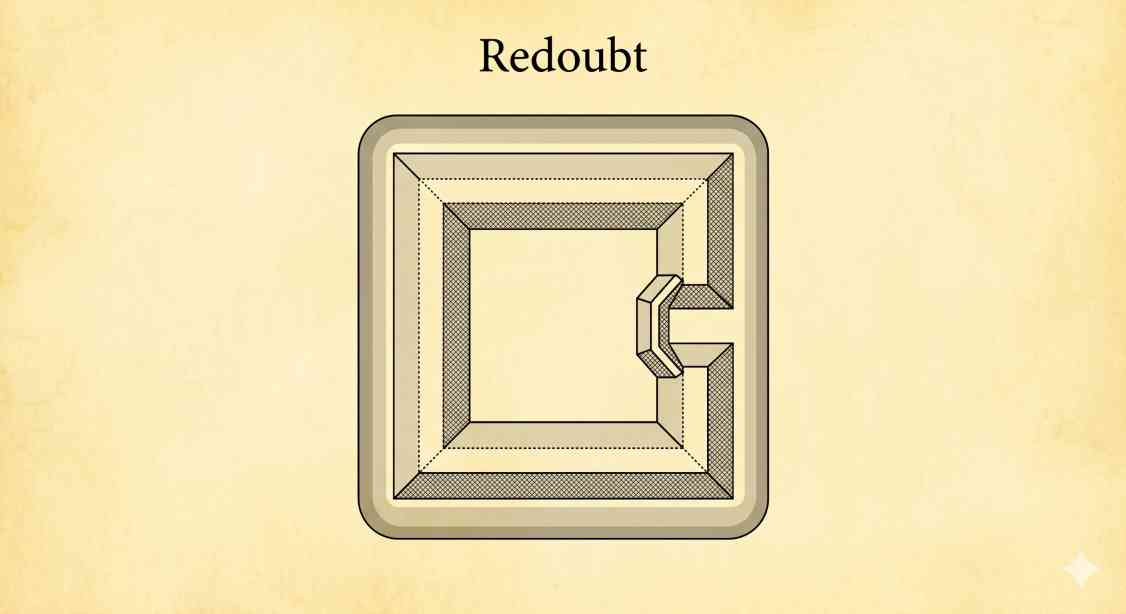 Top-down diagram of Redoubt